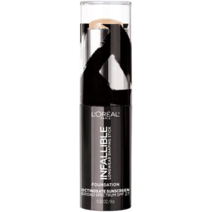 L'Oreal Paris Makeup Infallible Longwear Shaping Stick Foundation, 401 Ivory, 1 Tube,0.32 Ounce