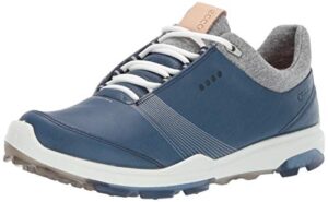 ecco women's biom hybrid 3 gore-tex golf shoe, denim blue yak leather, 5-5.5