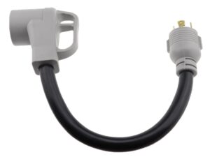 mpi tools nema l14-30p to 14-50r generator power cord pigtail adapter 4 wire 125/250v 18 inches long