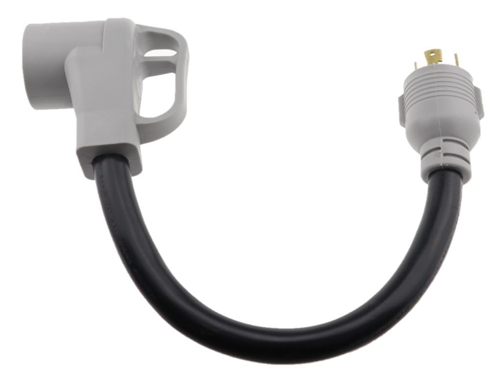 MPI Tools Nema L14-30P to 14-50R Generator Power Cord Pigtail Adapter 4 Wire 125/250v 18 Inches Long