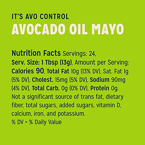 Sir Kensington's Mayonnaise Avocado Oil Mayo 2 Count Keto Diet & Paleo Diet Certified Gluten Free & Non-GMO Project Verified Condiment 12 oz