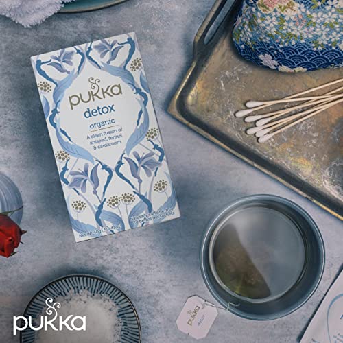 Pukka Organic Detox Tea, Aniseed, Fennel and Cardamom, Perfect for Inner Reset, Pack of 3 (60 Tea Bags)