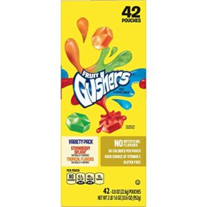 Fruit Fruit Fruit Gushers Variety Pack, Strawberry Splash & Tropical (42 ct.) A1