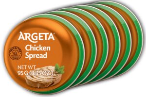argeta pate spread, chicken, 3.35oz (6 pack)