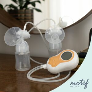 Motif Duo Breastshield Connectors, Replacement Parts for Breast Pump, Attaches to Motif Milk Collection Containers