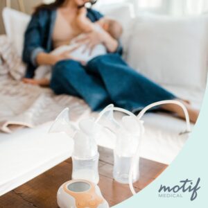 Motif Duo Breastshield Connectors, Replacement Parts for Breast Pump, Attaches to Motif Milk Collection Containers