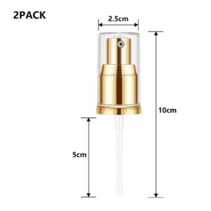 Chris.W 2Pack Foundation Pump for Estee Lauder Double Wear Foundation(Gold)