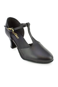 so dance ch57 t-strap 2.5'' heel character shoe black