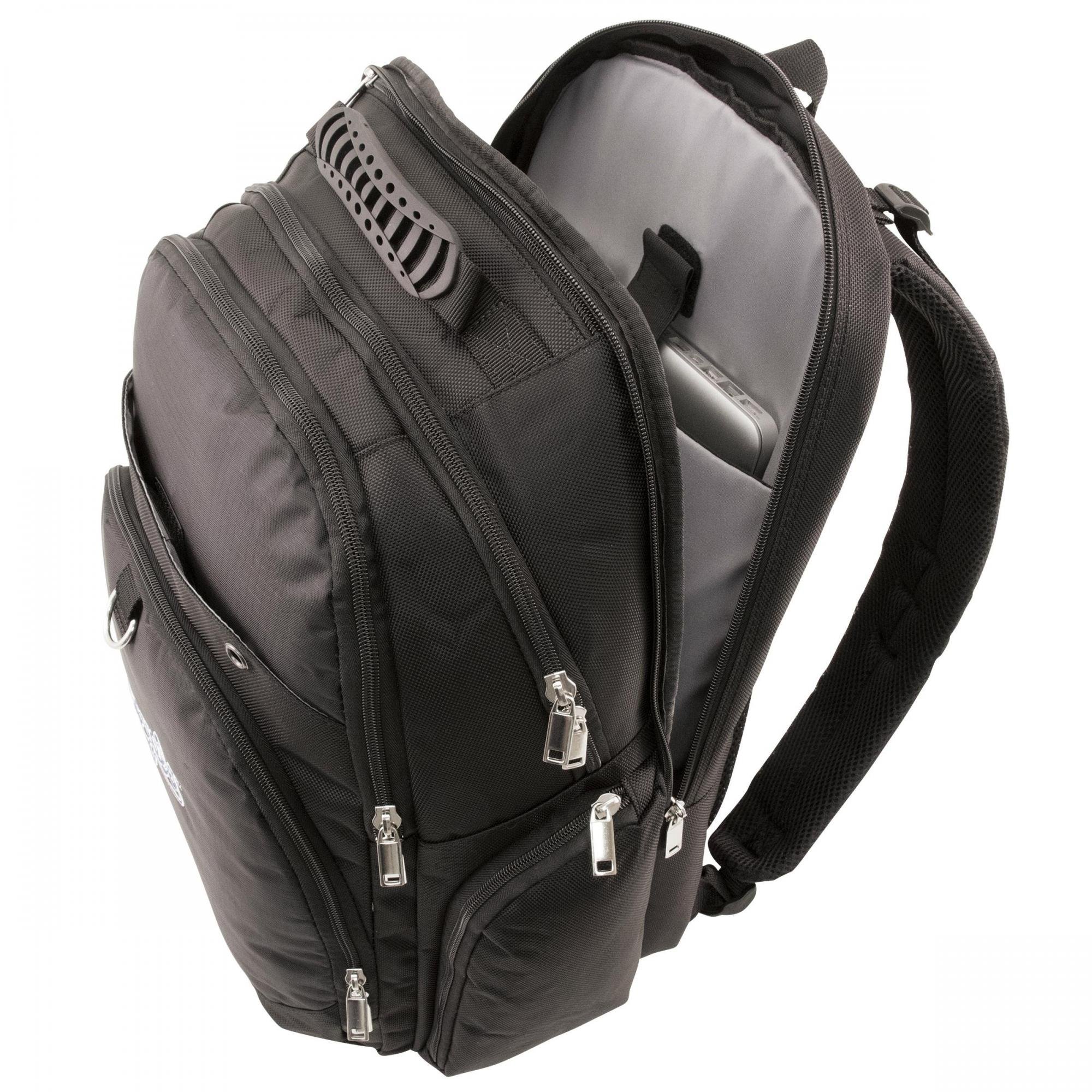 Mercury Luggage Backpack Pro Travel Deluxe Black