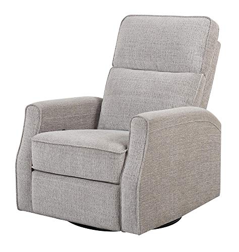 Emerald Home Tabor Wheat Swivel Reclining Glider with Swivel, Glider, and Reclining Functions Standard//Transitional