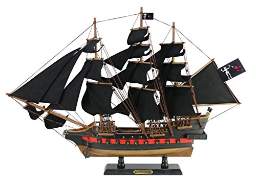 Handcrafted Nautical Decor Wooden Blackbeard's Queen Anne's Revenge Black Sails Limited Model Pirate Ship