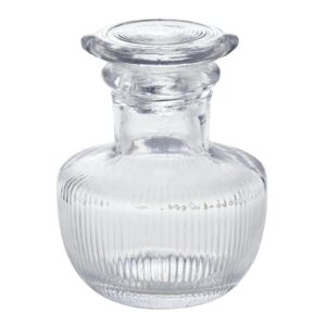 hirota glass 663-w oil strainer, transparent, 6pcs, 1.4 fl oz (40 ml), small pouring, screw mouth