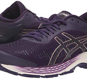 ASICS Women's Gel-Kayano 25 Running Shoes, 5, Night Shade/Cream