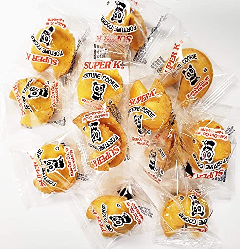 Fortune Cookies - Crisp Vanilla Cookies with Fun, Traditional Fortunes. 25 Wrapped Cookies