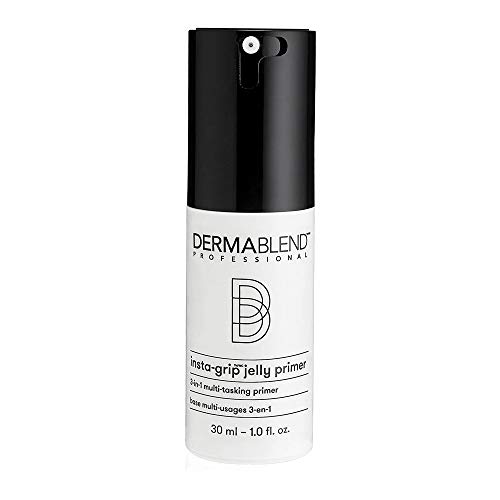 Dermablend Insta-Grip Jelly Primer Face Makeup, Silicone-Free Face Primer for Dry Skin, Pore Minimizing with 24HR Wear, 1.0 Fl oz