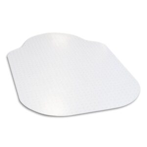 evolve 36" x 48" clear office chair mat with rounded corners for low pile carpets, made in the usa, c515003g
