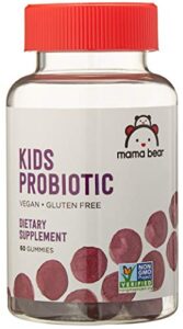 amazon brand - mama bear vegan probiotic, berry, 60 gummies, 1 billion cfu per gummy