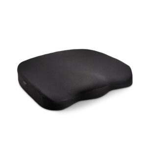 kensington ergonomic; memory foam seat rest (k55805ww) black 410x470x72