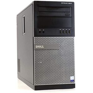 Dell Optiplex 9010 TW Premium Business Desktop Computer (Intel Quad Core i5-3470 Processor up to 3.60 GHz), 8GB RAM, 2TB HDD, DVD, USB 3.0, Windows 10 Pro (Renewed)