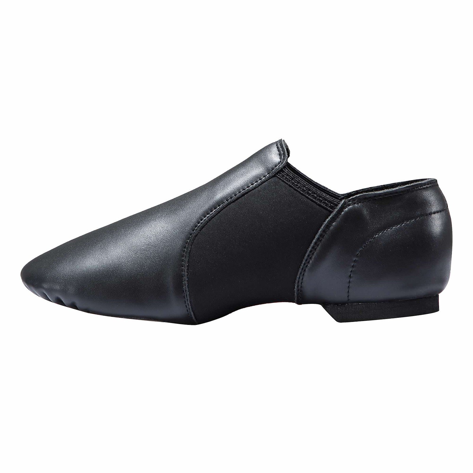 Dynadans Leather Upper Slip-on Jazz Dance Shoe for Women Men's Dance Shoes Black 8.5M