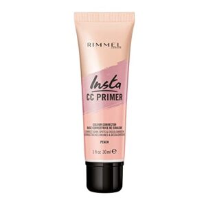 rimmel insta flawless color correcting primer, peach (1 count)