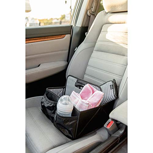 Baby Diaper Caddy and Car Organizer for Accessories: Large Portable Boy or Girl Nursery Storage Bin for Changing Table with Changing Pad: Baby Registry Shower Gift: Baby Stuff