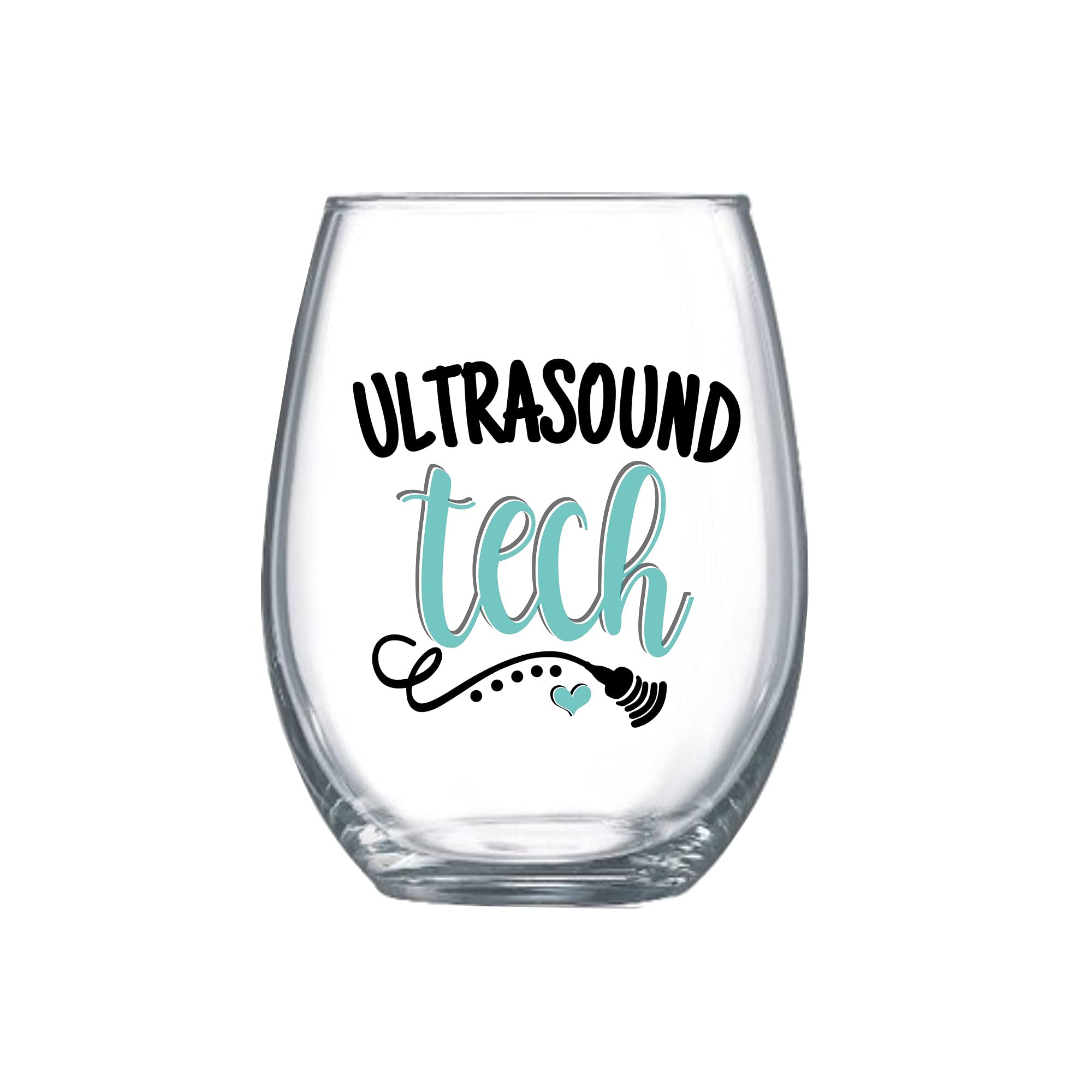 Ultrasound Technologist Gift for Women Sonography Tech Stemless Wine Glass Her 0036