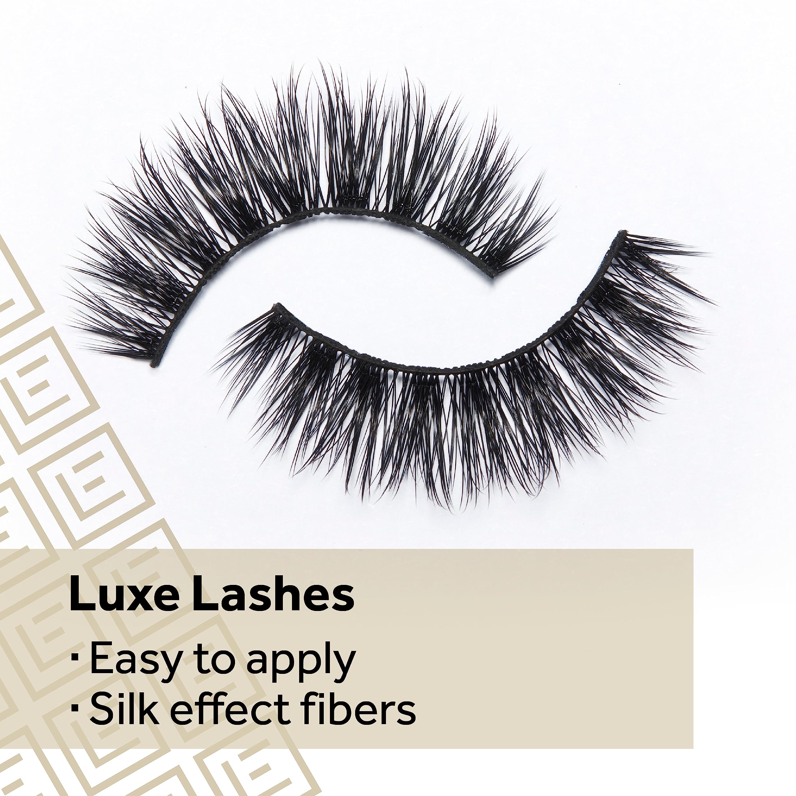 Eylure Luxe Silk Marquise Reusable Eyelashes, Adhesive Included, 1 Pair