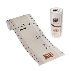 measure me! baby roll-up growth height chart for children kids room - retro ruler