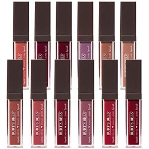 Burt's Bees 100% Natural Glossy Liquid Lipstick, Wine Waters, 1 Tube