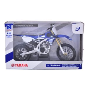 New-Ray Motorcycle Yamaha YZF 450 2017 Miniature Scale 1/12°, 57983, Multicolor