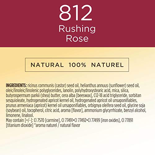 Burt's Bees 100% Natural Glossy Liquid Lipstick, Rushing Rose, 1 Tube