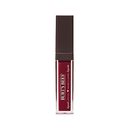 Burt's Bees 100% Natural Glossy Liquid Lipstick, Rushing Rose, 1 Tube