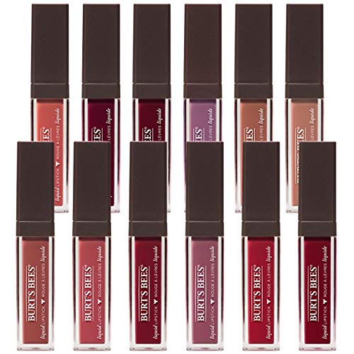 Burt's Bees 100% Natural Glossy Liquid Lipstick, Tidal Taupe, 1 Tube