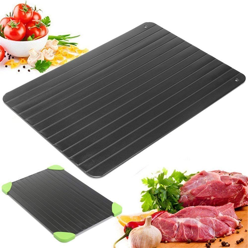 Fast Defrosting Tray for Frozen Food Thawing Plate Defrost Meat/Frozen Food Quickly without Electricity Microwave Hot Water or Any Other Tools