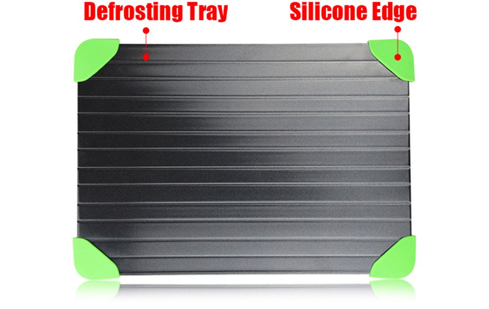 Fast Defrosting Tray for Frozen Food Thawing Plate Defrost Meat/Frozen Food Quickly without Electricity Microwave Hot Water or Any Other Tools