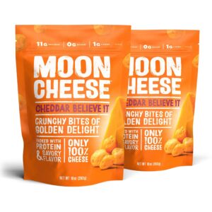 moon cheese bites, get pepper jacked, 10-ounce 2-pack, 100% real cheese snack, protein, keto, after-school or lunch snack