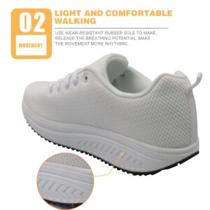 FOR U DESIGNS Autumn Women Causal Sport Fashion Walking Elephant Flats Height Increasing Breathable Swing Wedges Shoes Size 38