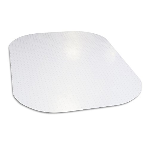 Evolve 45" x 60" Clear Office Chair Mat with Rounded Corners for Medium Pile Carpets, Made in The USA, C5E6003J