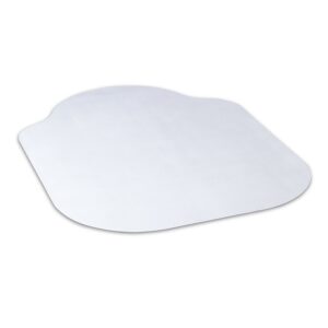 evolve 36" x 48" clear office chair mat with rounded corners for hard floors, made in the usa, 15150630