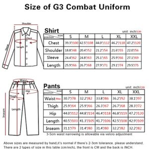 Emerson Airsoft Military bdu Tactical Suit Combat Gen3 Uniform Shirt Pants (Woodland, Large)