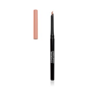 COVERGIRL Exhibitionist Lip Liner, Pencil, Creamy, In the Nude, 0.012 Fl Oz ,Lip Crayon, Makeup, Intense Pigmentation, Self-Sharpening Easy Application, Instant Definition