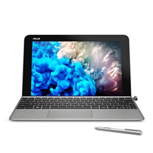 asus 10.1” transformer mini t103ha-d4-gr, 2 in 1 touchscreen laptop, intel quad-core, 128gb ssd, grey, pen and keyboard included