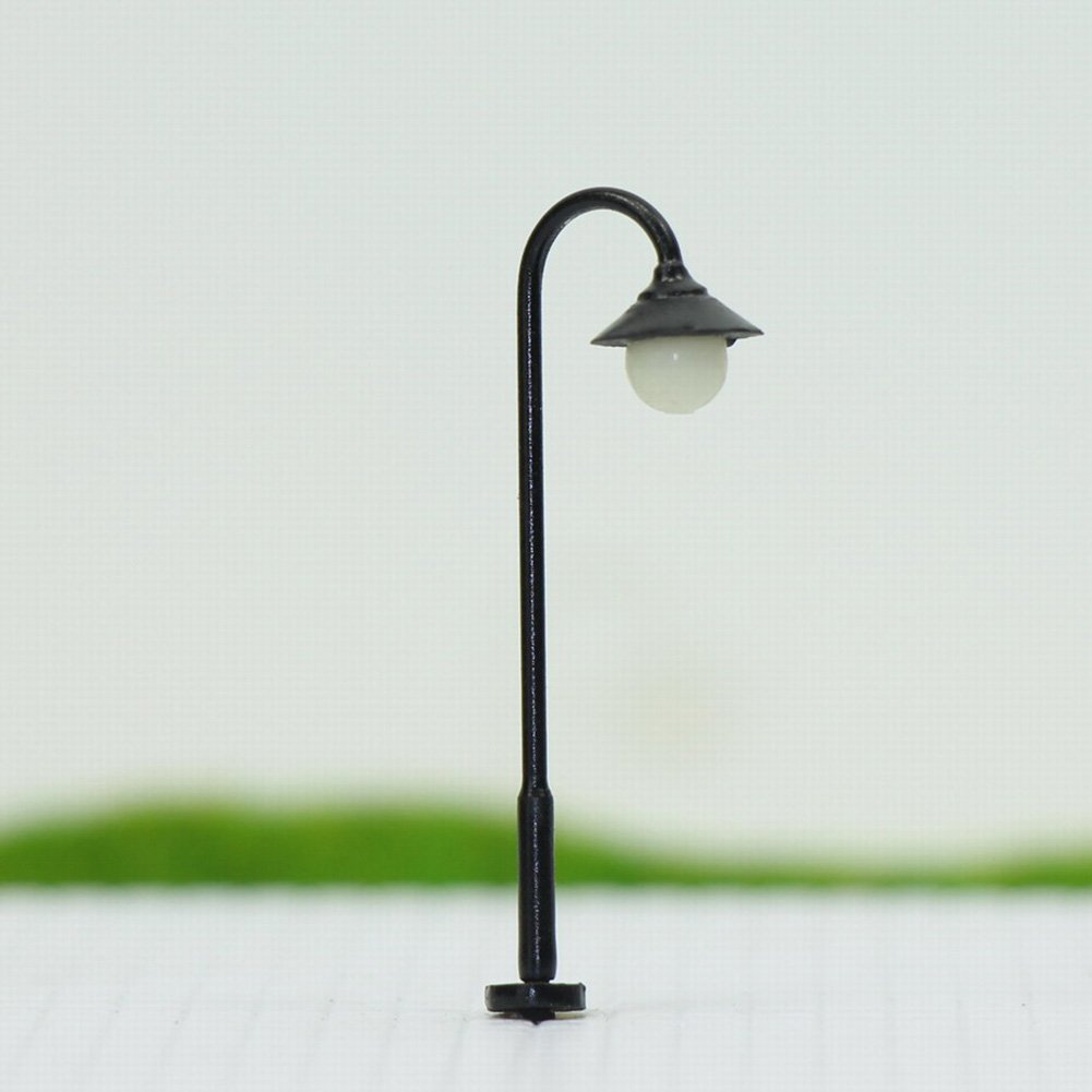 LYM25 10pcs Model Railway Train Lamp Post 3.7cm or 1.46'' Street Lights N TT Scale LEDs New