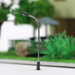 Evemodel LQS05WM 10pcs Model Railway Train Lamp Post 3.6cm or 1.42inch Street Light Warm White N Z Scale LEDs New