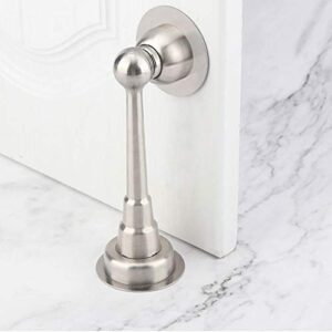 Zhi Jin 1Pc Door Stopper Stainless Steel Magnetic Door Stop Floor Door Catch Security Doorstop Holder Bumper