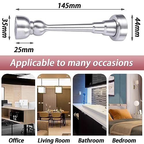 Zhi Jin 1Pc Door Stopper Stainless Steel Magnetic Door Stop Floor Door Catch Security Doorstop Holder Bumper