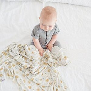 Copper Pearl Large Premium Knit Baby Swaddle Receiving Blanket Chip