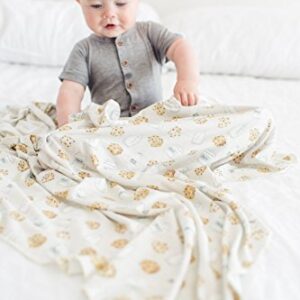 Copper Pearl Large Premium Knit Baby Swaddle Receiving Blanket Chip