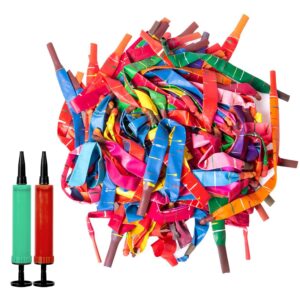 100pcs rocket balloons with two free air pump colorful giant rocket balloons for parties